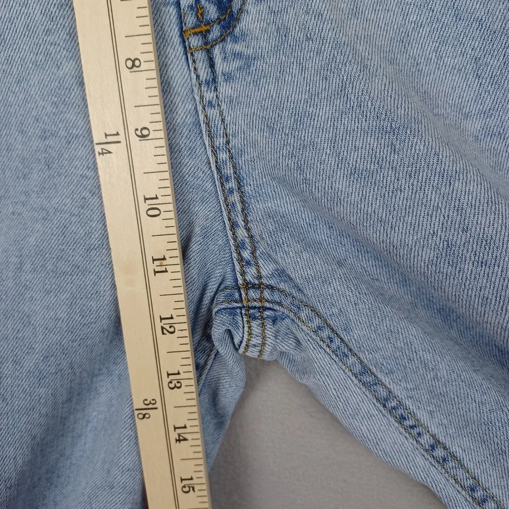 OAT New York  Jeans Womens 4/27 Cloud Luxe Denim High Rise Wide Leg Light Wash